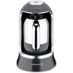 Resim KORKMAZ A860-15 Kahvekolik Otomatik Kahve Makinesi Antrasit 