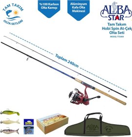 Resim Albastar Tam Takım Hobi Spin Atçek Olta Seti Tts008 240Cm-Standart 