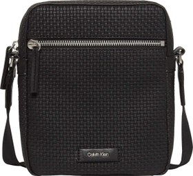 Resim Calvin Klein EMBOSSED WOVEN REPORTER Erkek Siyah Omuz Çanta 