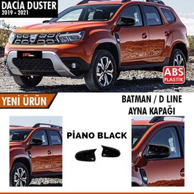 Resim Dacia Duster 2019-2021 Batman Yarasa Ayna Kapağı Sinyalli Piano Black 