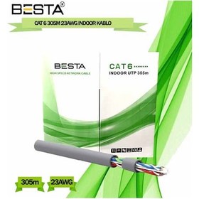 Resim Besta Cat6 305 Metre Cat 6 Kablo 23 Awg Ip Kamera Kablosu 