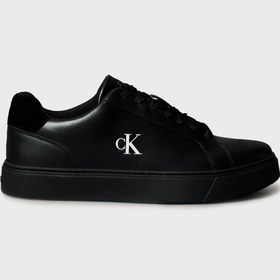 Resim Calvin Klein Deri Logolu Sneaker Ayakkabı YM0YM014350GJ Erkek AYAKKABI YM0YM01435 0GJ 