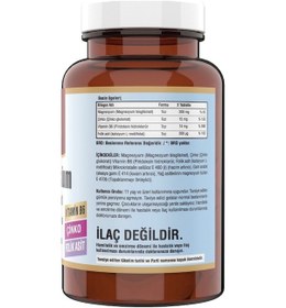 Resim Ncs Zma 3 Kutu 540 Tablet Magnesium Çinko Vitamin B6 Magnezyum 