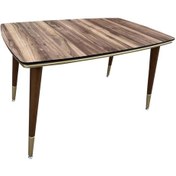 Resim Evimeaksesuar 78*128 Cm Sabit Tornalı Ceviz Ahşap Masa 