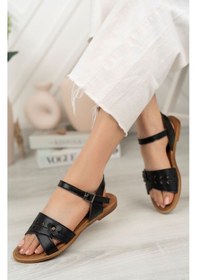 Resim Gimer Papatya Model Kadın Sandalet Gkn0601g Siyah 