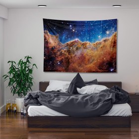 Resim James Webb Kozmik Uçurum Duvar Örtüsü - 160 cm x 220 cm 