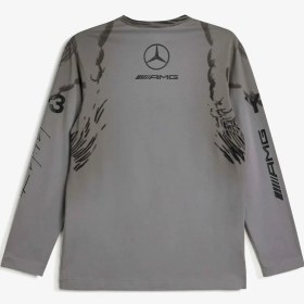 Resim Mercedes Wolf Graphic Long Sleeve Tee 'Grey' 
