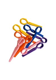 Resim Croc 1215 Büyük Boy Bigudi 6Lı + Saç Pensi 10lu (Cırtlı - Yapışkanlı Bigudi) Mor 