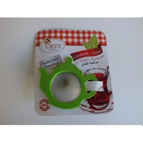 Resim Çay Süzgeci Demlik Şeklinde Renkli 