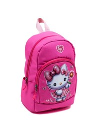 Resim Pembe Hello Kitty Figürlü Kız Çocuk Anaokulu Sırt Çantası Çiçek Desenli, Sevimli Kreş Çantası Pembe 