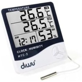 Resim BRF Yonlinesell Htc-2 Problu Termometre Higrometre. Sıcaklık Nem Ölçer Saat 1222207 