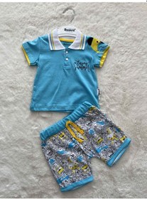 Resim Erkek Forest Şortlu Takım mavi 