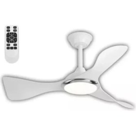 Resim Cenevre Ledli Tavan Vantilatörü Beyaz (Kumandalı) 