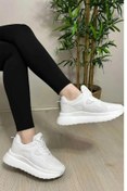 Resim MP Fashion Venedik Bağcıksız Cırtlı Yüksek Taban Cilt Kadın Spor Sneaker Ayakkabı Bt Beyaz 