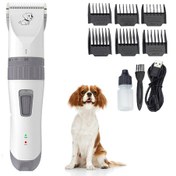 Resim Moveevo Köpek Tıraş Makinesi 6 Taraklı Düşük Sesli Şarjlı Kablosuz Evcil Hayvan Bakım Seti 