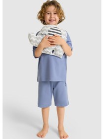 Resim U.s. Polo Assn. Erkek Çocuk İndigo Pijama Takım 50327090-vr028 