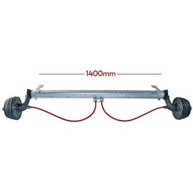 Resim Al-ko 1000kg 1400mm Torsiyonlu Frenli Aks Dingil Seti 