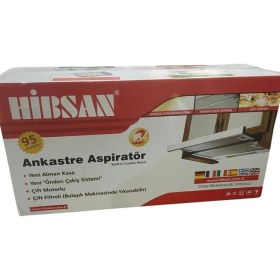 Resim Delixa Hibsan Çift Motorlu Aspiratör, Siyah, Karbon Filtreli, Bacasız, Mutfak Için, 500 M³/s Emiş Gücü 