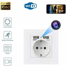 Resim Nanocamcoders 1k 1080p Priz Kablosuz Gizli Ip Kamera Hd 1080p Ev Ofis Güvenlik Kamerası Wifi Uzaktan Izleme 