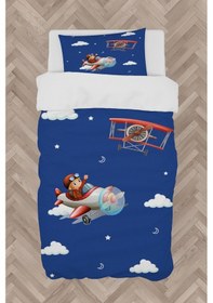 Resim Mekta Home Bebek Ve Çocuk Odası Uçak Ve Bulut Desenli Nevresim Takımı 