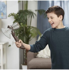 Resim Avengers Süper Kahraman Oyuncak Sesli Thor Çekiç 34 Cm Thorun Y 