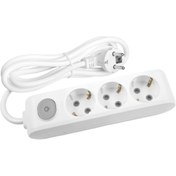 Resim VİKO Multi-let Üçlü Priz Anahtarlı Topraklı Kablolu Çocuk Korumalı - 5 Metre (5 MT) 90117305 
