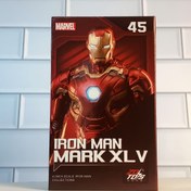 Resim MARVEL Resmi Lisanslı Iron Man Mark XLV Zırh 1:10 Ölçekli Koleksiyon Figürü - Yüksek Detaylı Süper Kahraman Aksiyon Figürü, Kırmızı ve Altın Tasarım, Hayranlar İçin Hediye, Tatil Koleksiyona Uygun Oyuncak, İkonik Tasarım, Premium Yüzey İşlemeli Karakter Modeli, Çizgi Roman Tutkunları İçin 