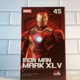 Resim MARVEL Resmi Lisanslı Iron Man Mark XLV Zırh 1:10 Ölçekli Koleksiyon Figürü - Yüksek Detaylı Süper Kahraman Aksiyon Figürü, Kırmızı ve Altın Tasarım, Hayranlar İçin Hediye, Tatil Koleksiyona Uygun Oyuncak, İkonik Tasarım, Premium Yüzey İşlemeli Karakter Modeli, Çizgi Roman Tutkunları İçin 