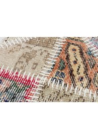 Resim Özel El Dokuma Naturel Renk Patchwork Paspas 