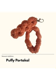 Resim Puffy Portakal Telefon Askısı 