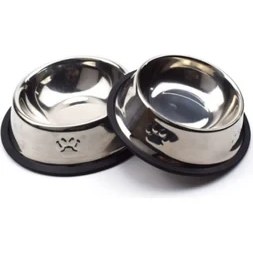 Resim Paslanmaz Çelik Metal Mama Kabı 18 Cm. 