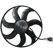 Resim Volkswagen Polo Seat Ibiza Cordoba AMF 2002 2010 Fan Motoru Davlumbazsız 395 Mm 3 Fiş 8 Kanat 