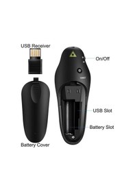 Resim Kablosuz Lazer Sunum Kumandası Laser Powerpoint Wireless 