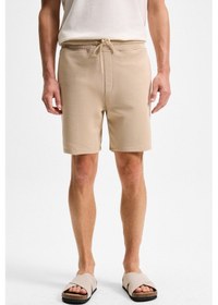 Resim Grimelange KEPA Erkek Beli Lastikli Cepli Relaxed Fit Bej Şort 