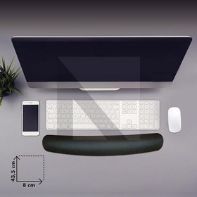 Resim MP03 - Memory Klavye Bilek Destek Pedi | Yumuşak, Ergonomik, Klavye Önü El Bileği Dinlendirme Pedi 