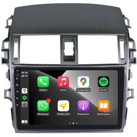 Resim Toyota Corolla Araç Multimedya Android Ekran Carplay Double Teyp 4+64 9" 07-13 Gri Navımex Byk 