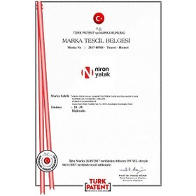 Resim Nironyatak Çocuk Yatağı Yarı Ortopedik 90X200 Cm Niron Mezzo Yatak 