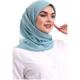 Resim Kofra Desenli Baş Örtü - Turkuaz 