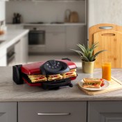 Resim Aryıldız Contact Grill Tost Makinesi Kırmızı 