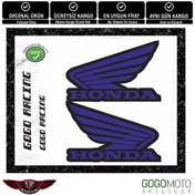 Resim Gogo Honda Reklektif Logo Sticker Takım Mavi 