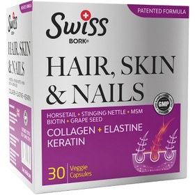 Resim SWİSS BORK Hair Skin Nails 30 Kapsül 