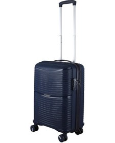 Resim Mçs V379 Aura Y.üretim Pp Valiz 55 Cm + Makyaj Siyah Set Lacivert 