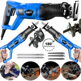 Resim Eisenn Alman Professıonel 4800 W Metal Ahşap Yutong Kasap Kemik Kesim Makinası + Testere 