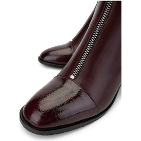 Resim Tamer Tanca Kadın Hakiki Deri Bordo Topuklu Bot 1081 555 Bn Bot Sk24-25 Brd Dr/ptk Bsk Bordo 