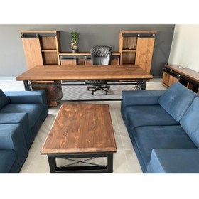 Resim NT Concept Ntconcept Doğal Ahşap Ofis Takımı 