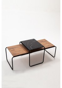 Resim Valley Salon&oturma Odası 2'li Orta Sehpa Takımı - Atlantik Çam&s 