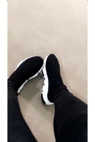 Resim Elisay Moda YÜRÜMEK BIZIMLE GÜZEL Unısex Çorap Trıko Strec Sneaker 