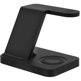 Resim Butu F15 3'ü 1 Arada Kablosuz Şarj Standı Qi 15w Telefon /İçin Hızlı Şarj İstasyonu 