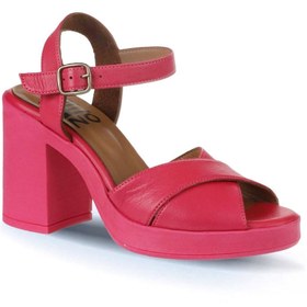 Resim Bueno Shoes Fuşya Deri Kadın Topuklu Sandalet 01wy12301 