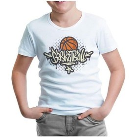 Resim Basketbol Star Beyaz Çocuk Tshirt 